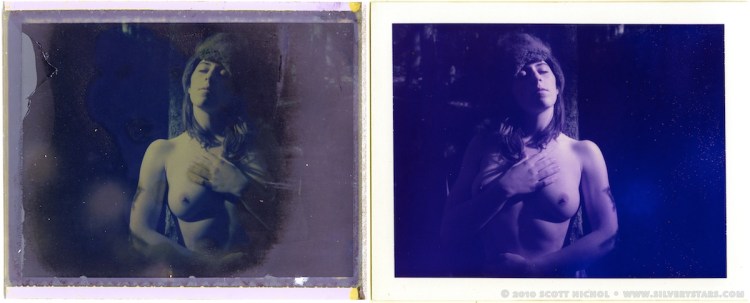 katlyn - blue polaroid and peel-apart backing